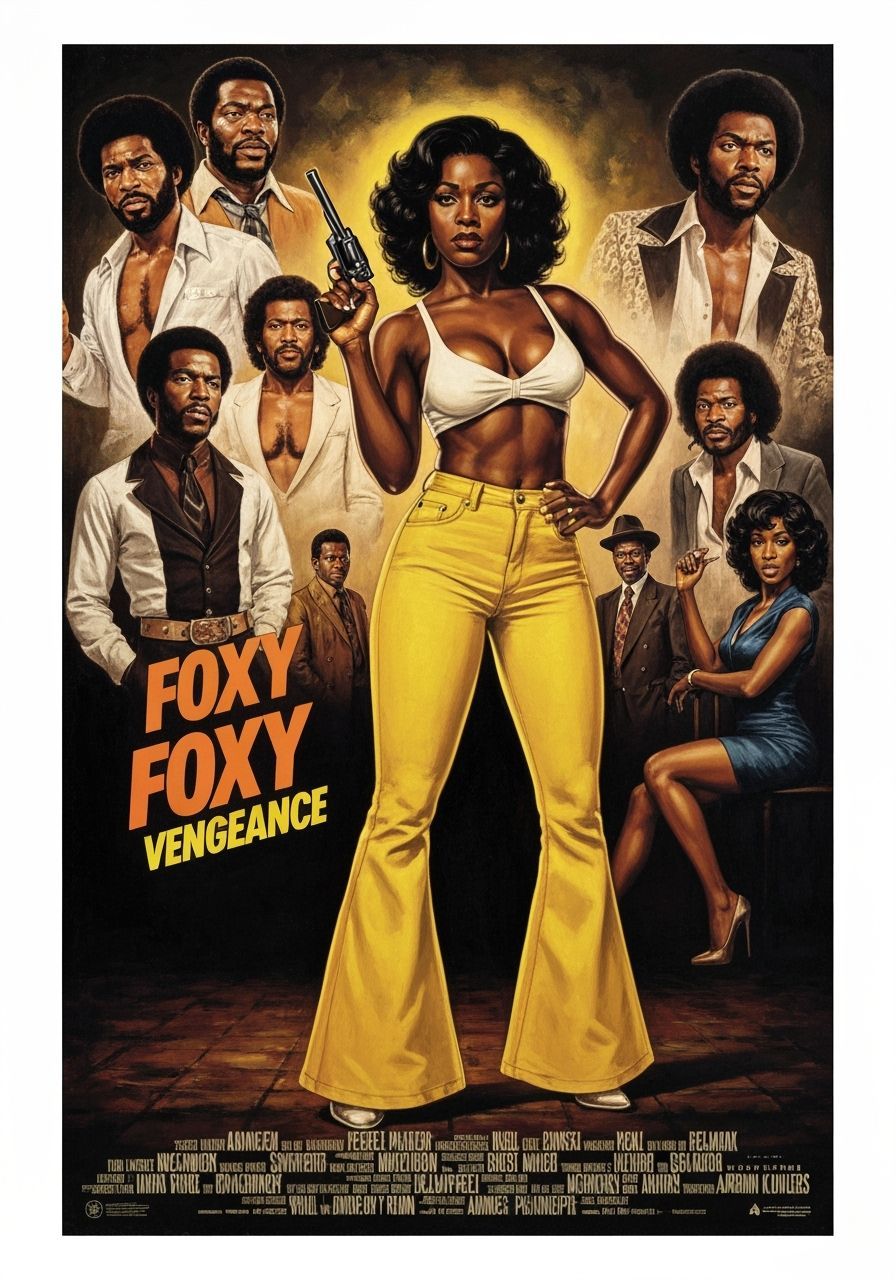 Foxy Vengeance: 1970s Blaxploitation Movie Poster