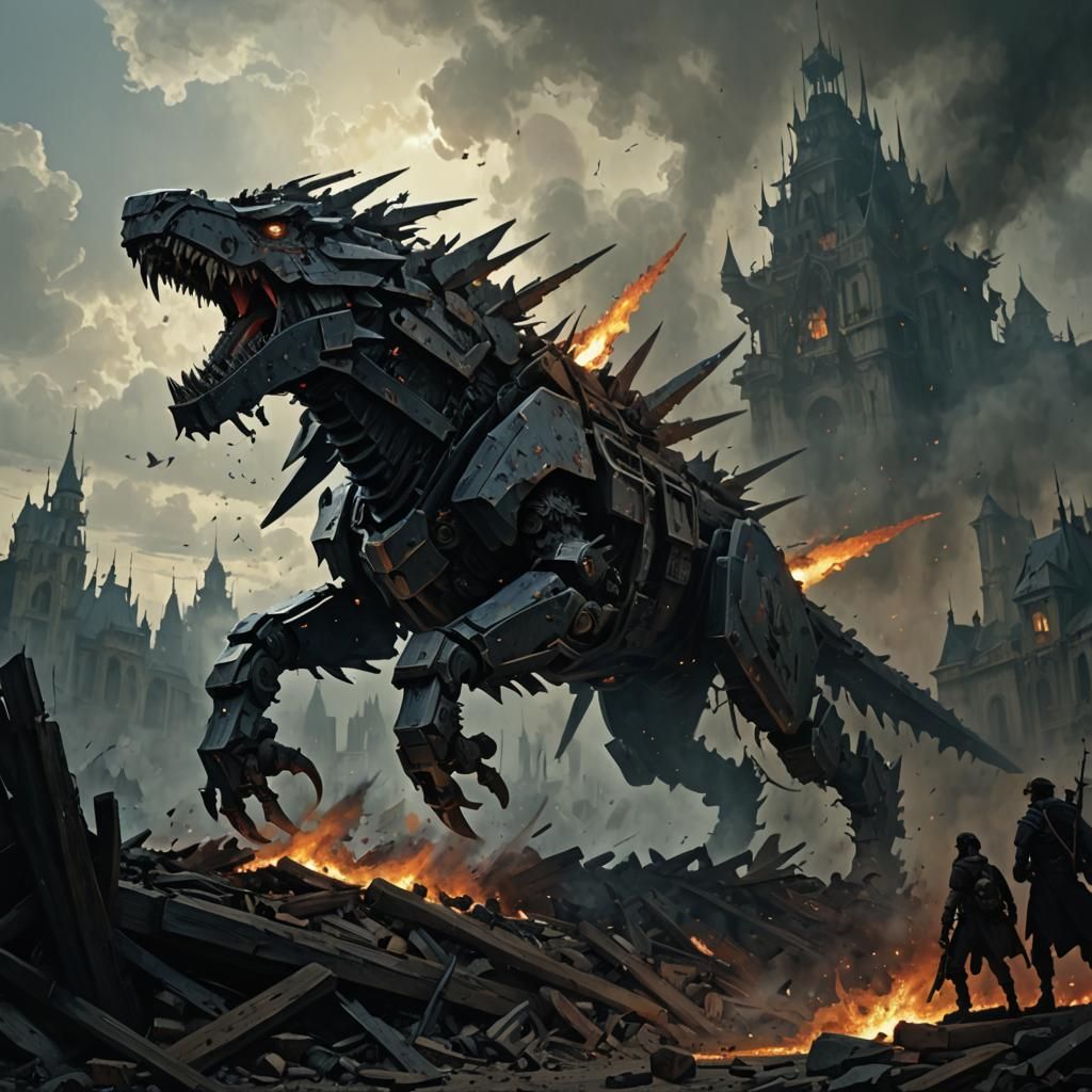 Zoid Horror in Gustave Doré Style