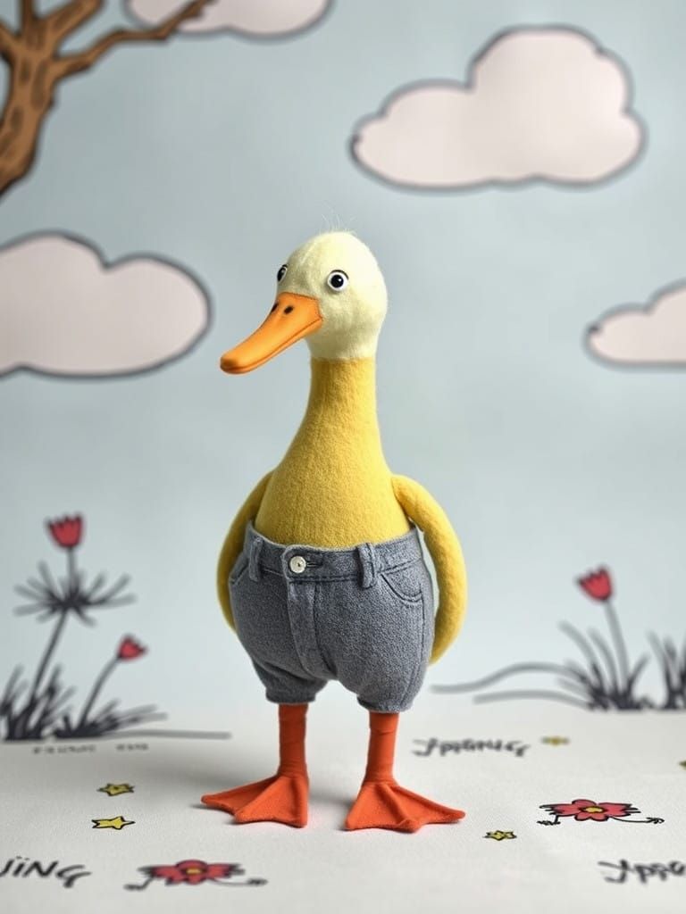 Leunig Duck Plushies in Pants