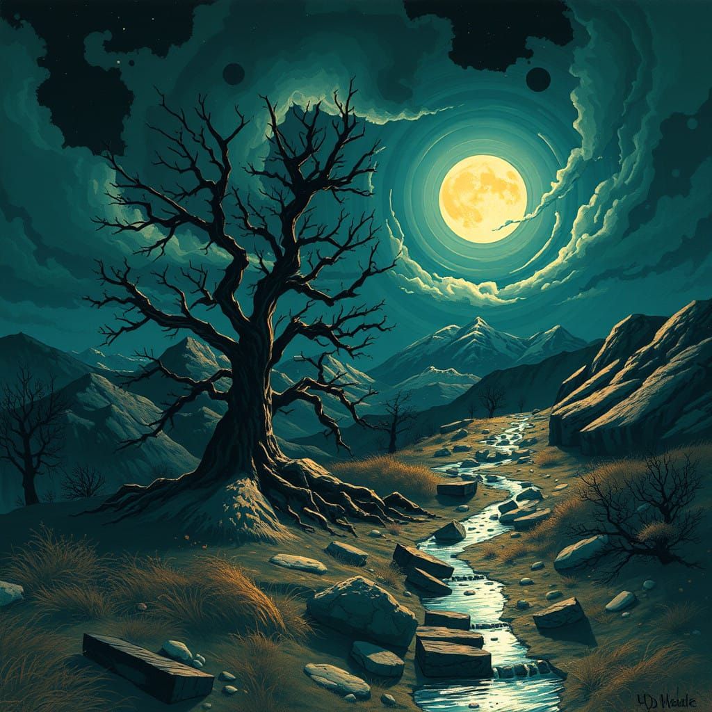 Mysterious Pathway Leads to a Desolate Landscape