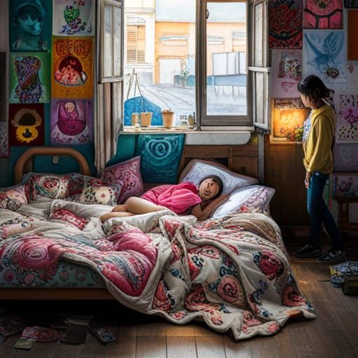 Shioli Kutsuna in Kawaii Graffiti Art Style