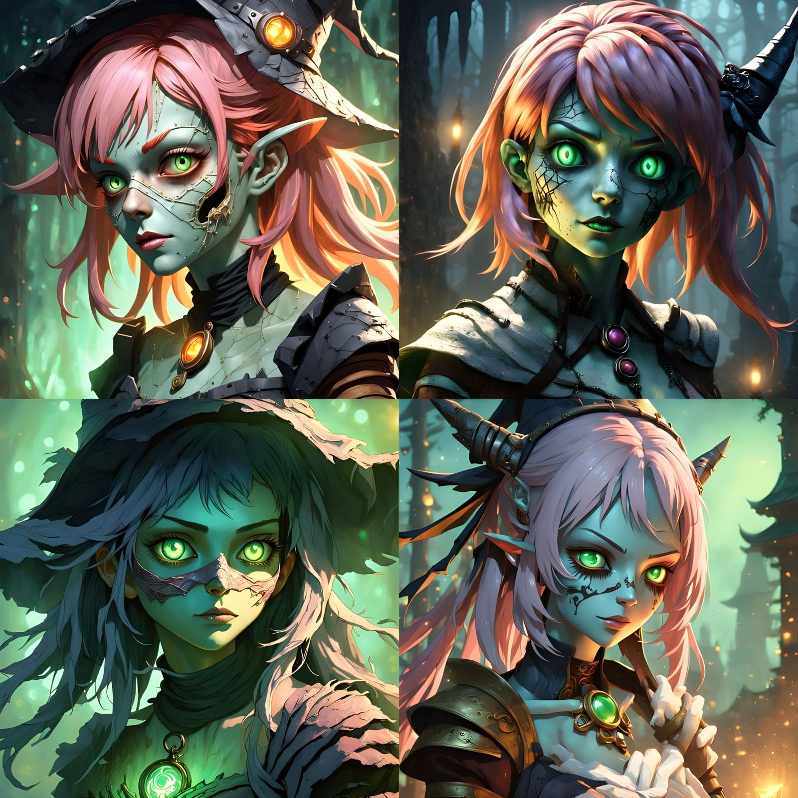 Mummified Witch Gwen Tennyson: 3D Anime Art