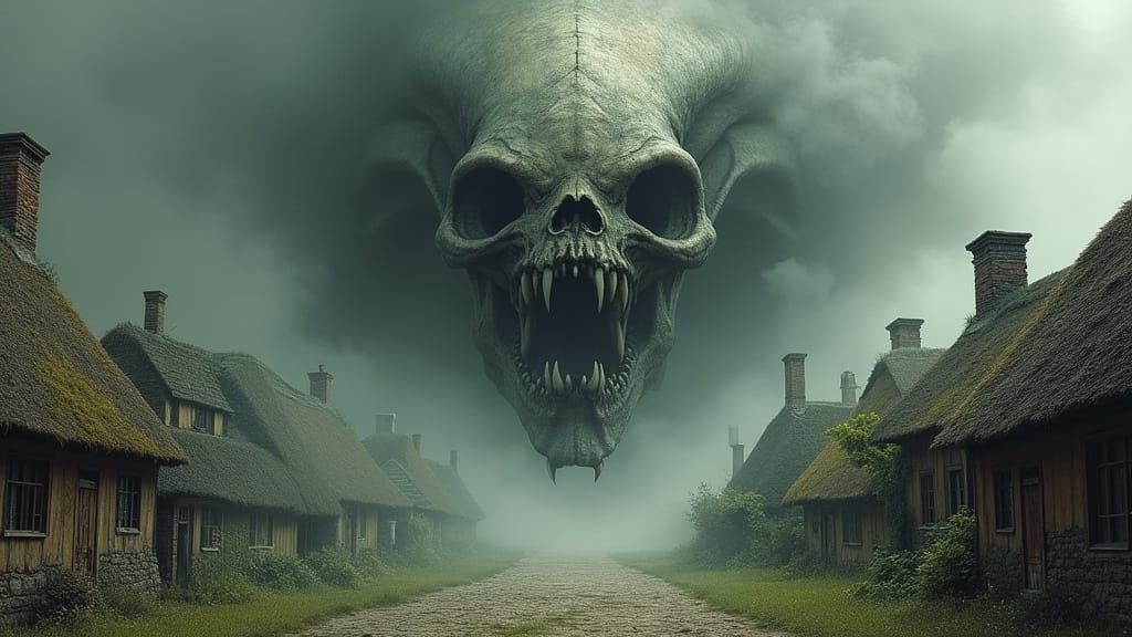 Ancient Alien Skull Emerges from Mystical Mist