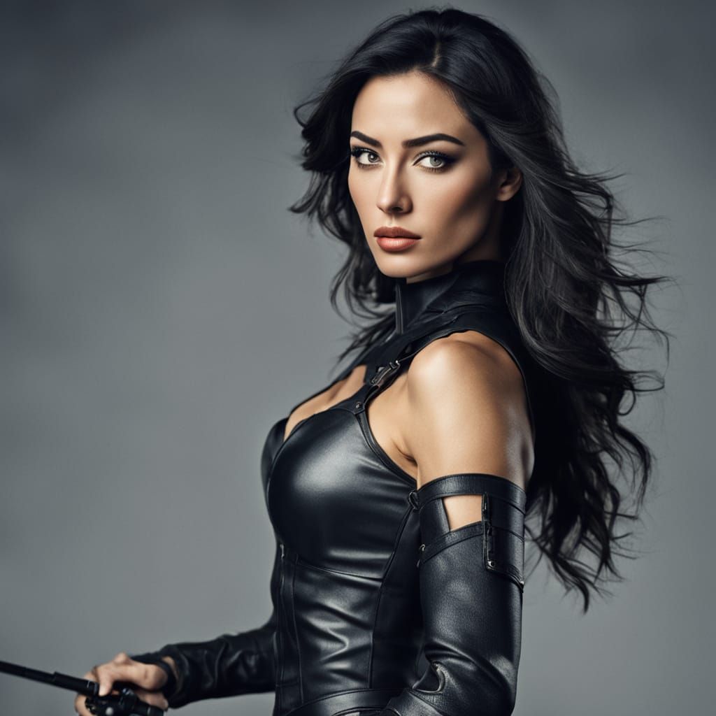 Heroine Posing for a Realistic Photograph