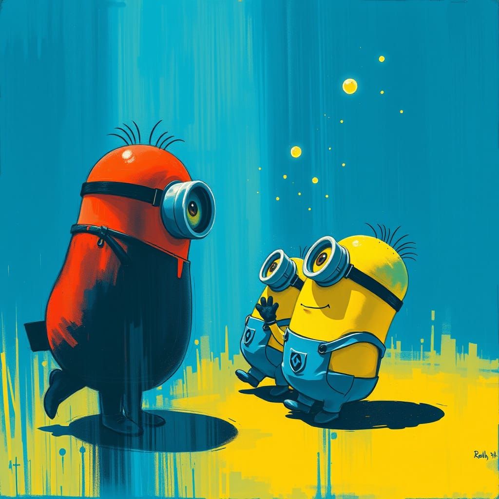 Prussian Blue Prism Scattering Minions Electric Revelation