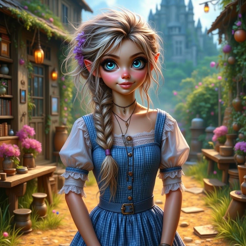 Young Elsa Embodies Dorthy in the Wizard of Oz