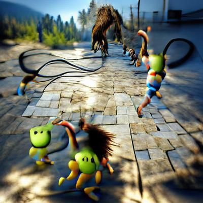 Monsters Play Jump Rope in 8K