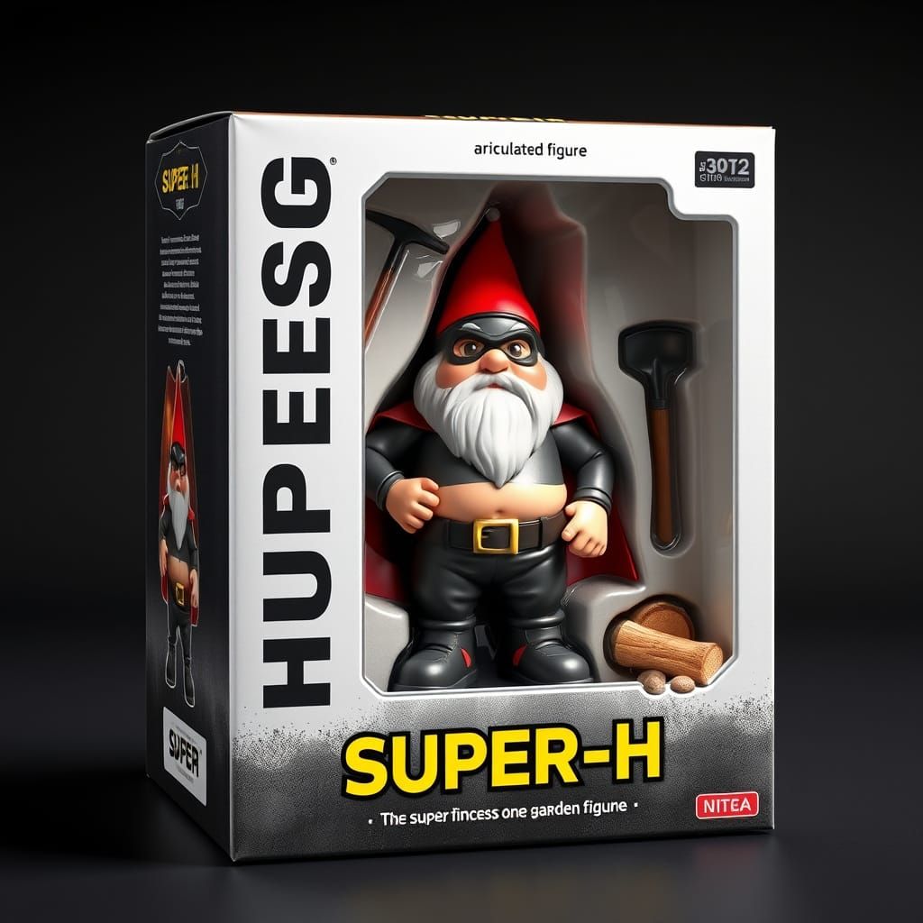 Modern Collectible Chibi Superhero Garden Gnome Figure