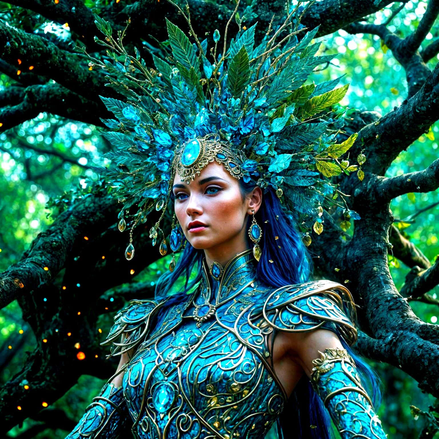 Beautiful Tree Goddess Digital Art