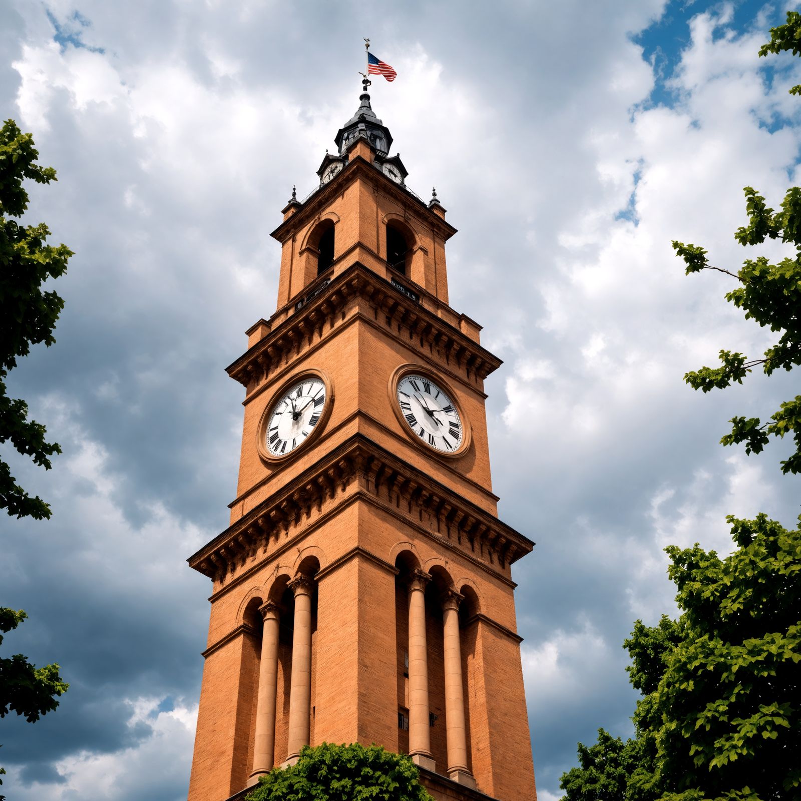 Stunning Hyperrealistic Clock Tower Scene