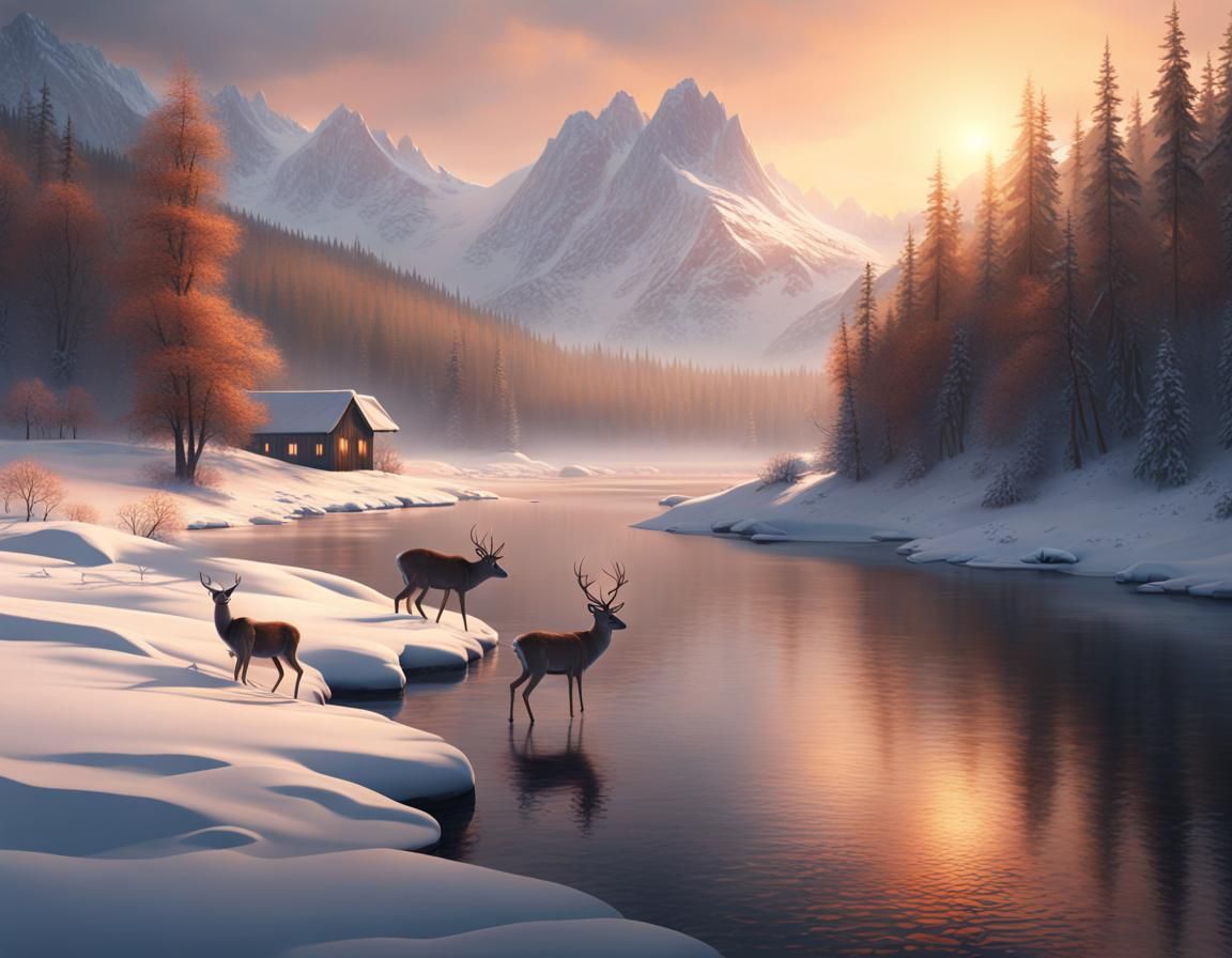 Winter in the Mountains