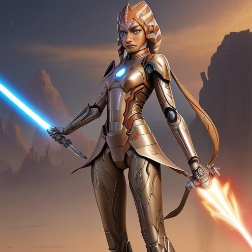 Ahsoka in Steampunk Iron Man Armour