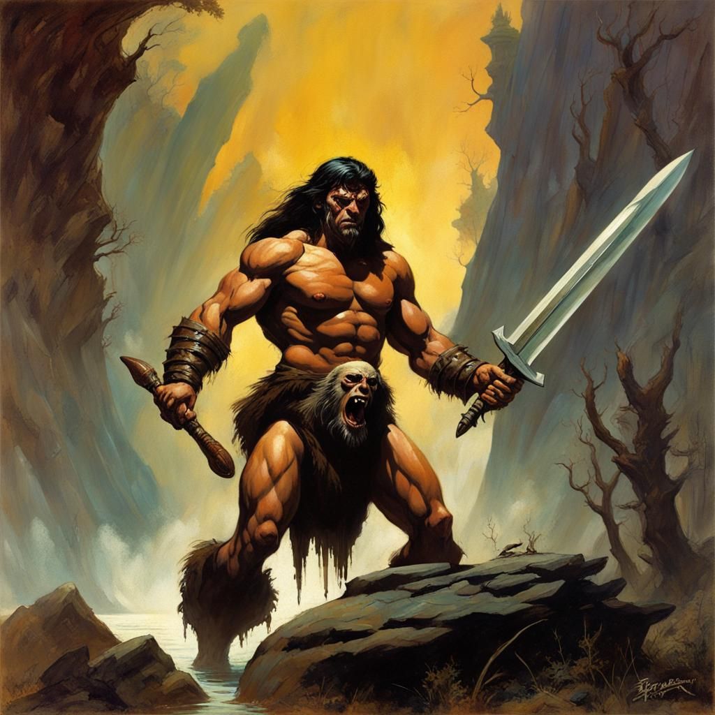 Lush Post-Cataclysm World in Pulp Fantasy Style