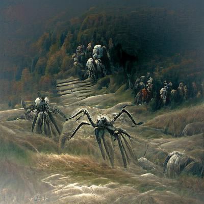 Horrific Spider Walkers Invade Rural Town