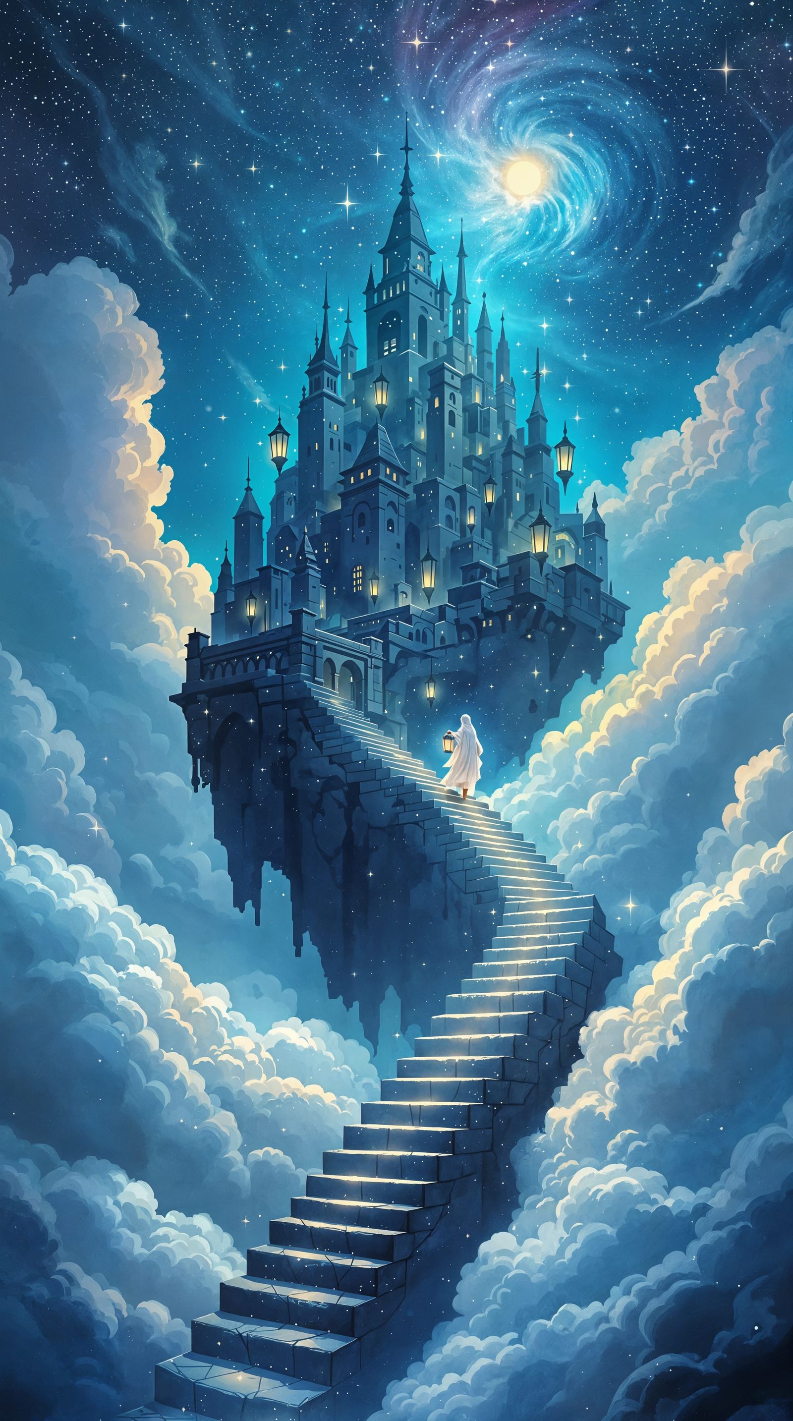 Ethereal Ascension in a Celestial Ruin