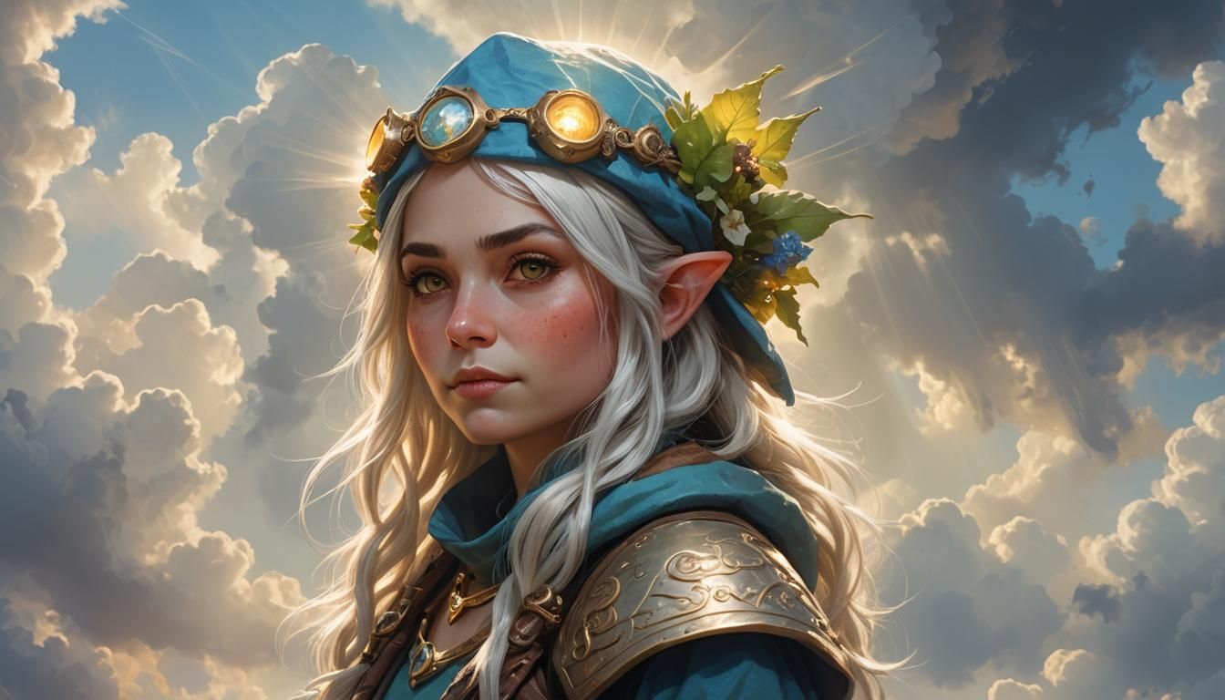 Gnome Rogue Portrait with Chameleon Features