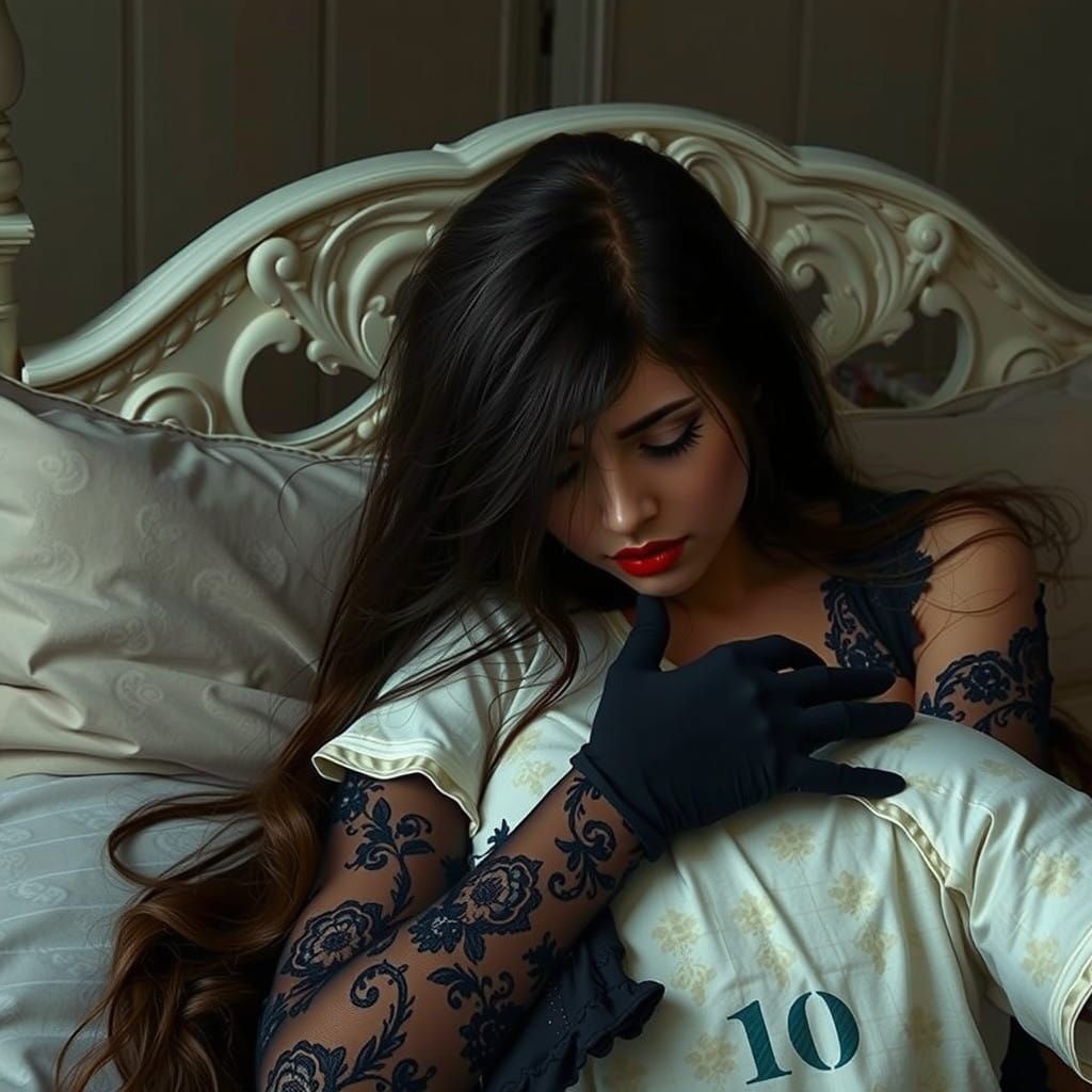 A Woman's Despair in a Fantasy Landscape