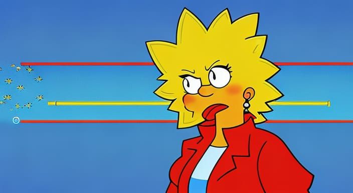 Lisa Simpson Album Cover Art