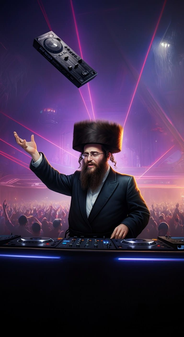 Hasidic DJ Throws Controller in Exuberant Celebration