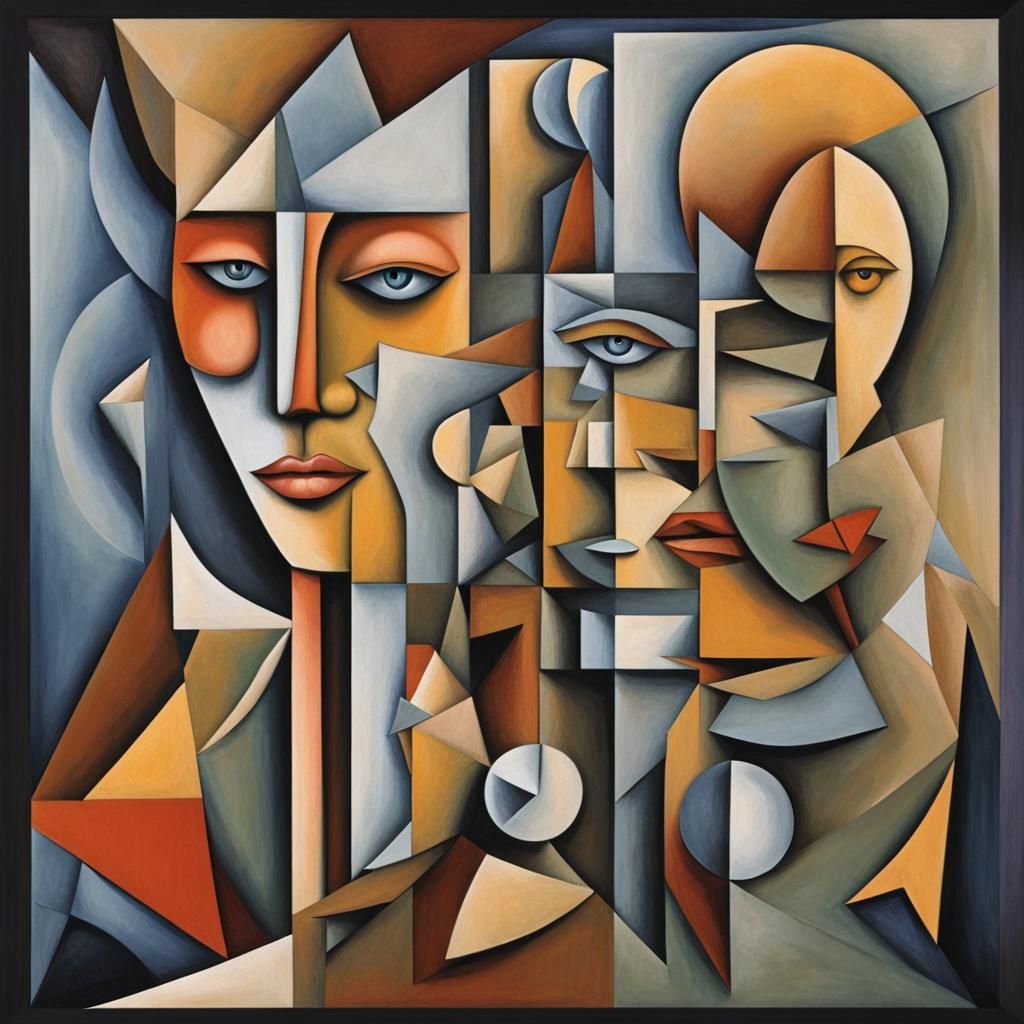 Cubist Dream Revelations: Abstract Forms and Hidden Truths