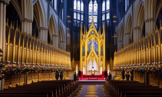 Royal Family Christmas Carols: Digital Matte Painting