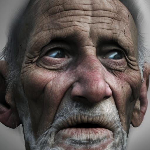 Battle-Worn Veteran: A Hyperrealistic Digital Portrait