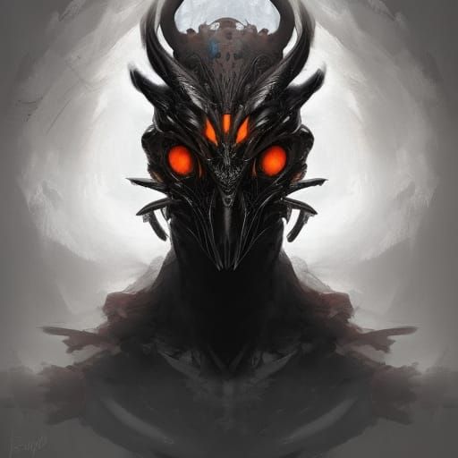 Hyperdetailed Crow Humanoid Monster Portrait