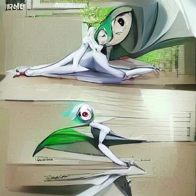 Elegant Gardevoir Digital Rendering