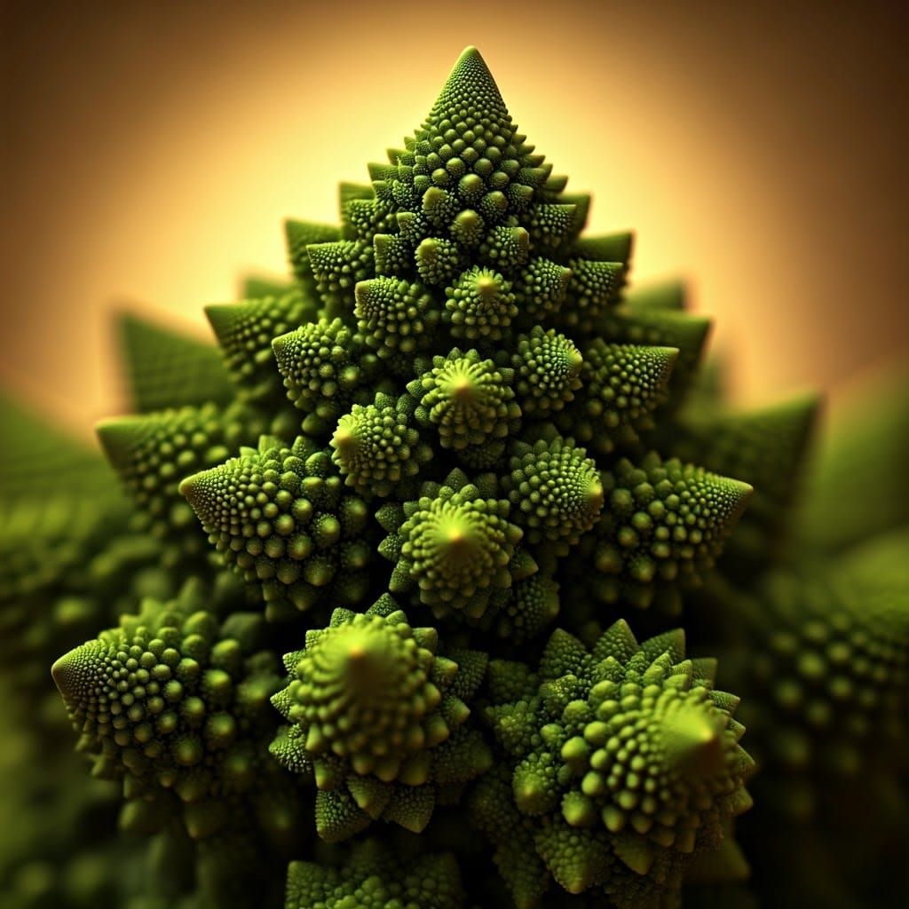 Organic Fractals in Golden Light