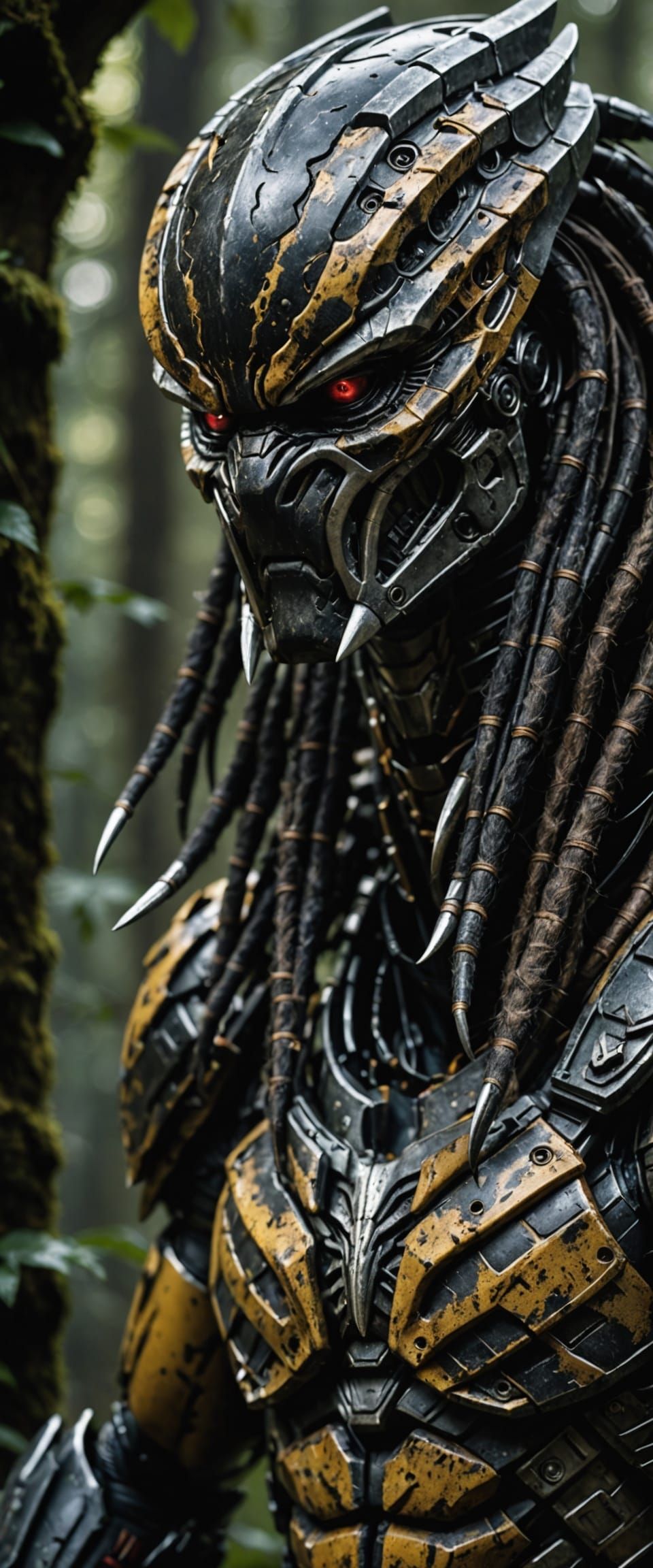 Cyberpunk Predator Close-Up
