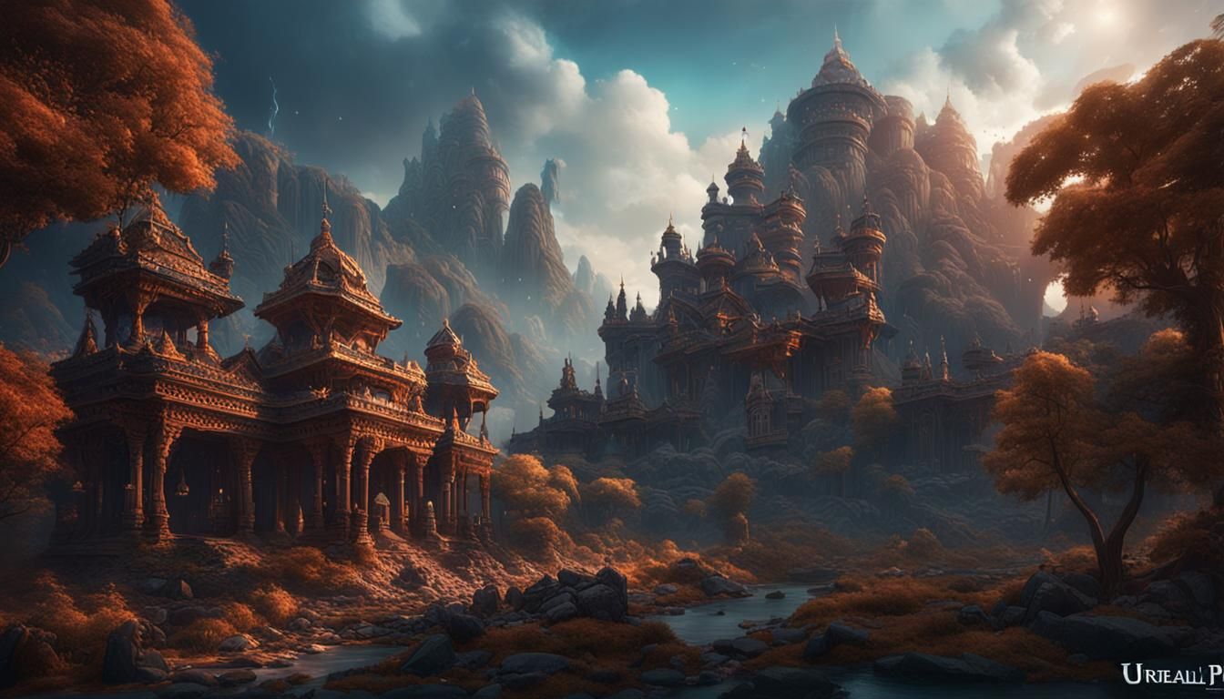 Bhakt Prahlaad: Detailed Matte Painting in Unreal Engine