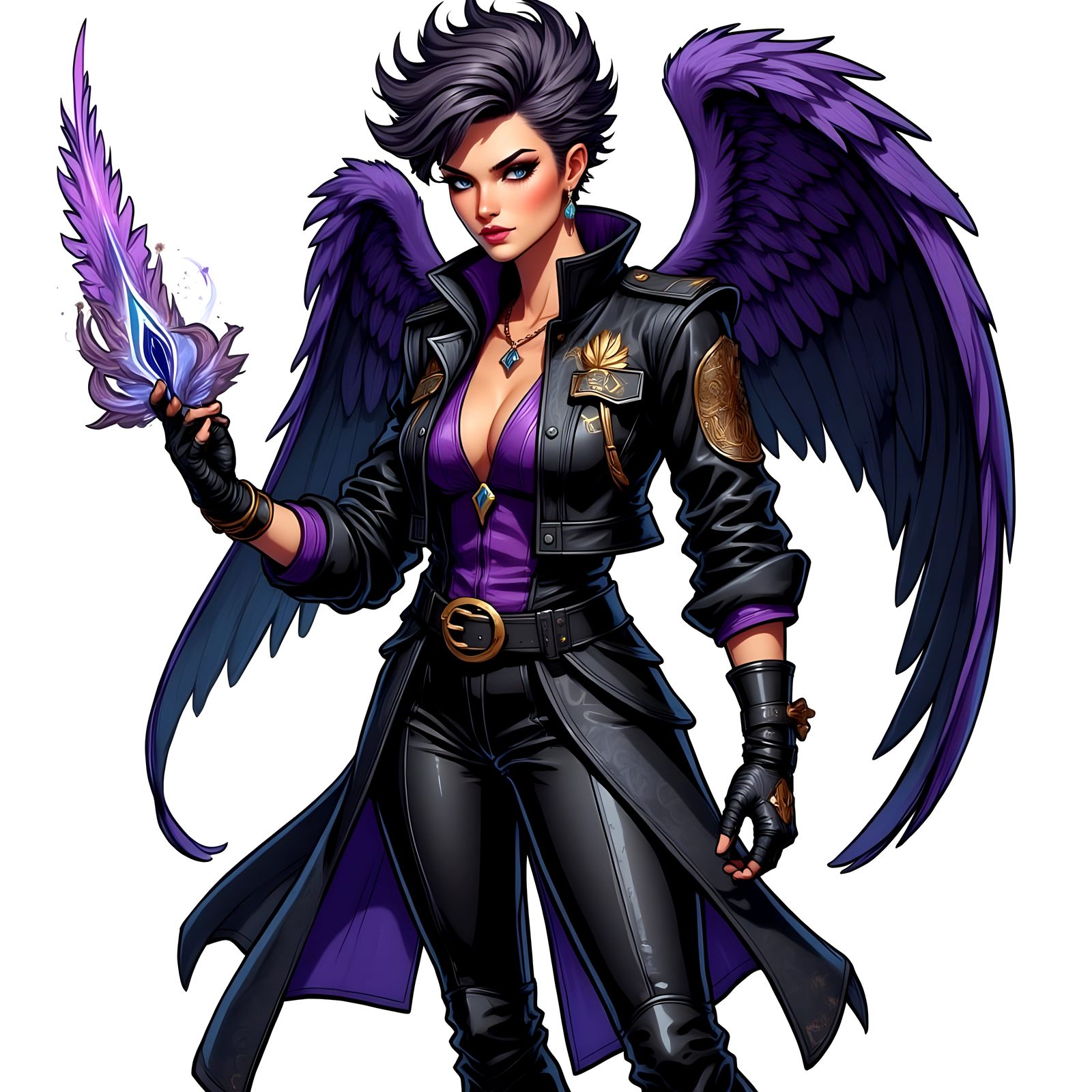 Angel from King of Fighters Ready for Battle