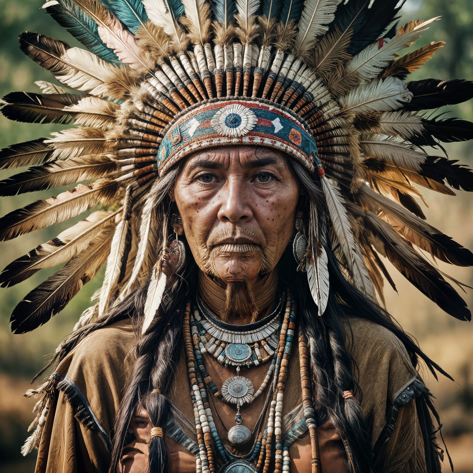 Native American Woman Portrait in Ultra HD