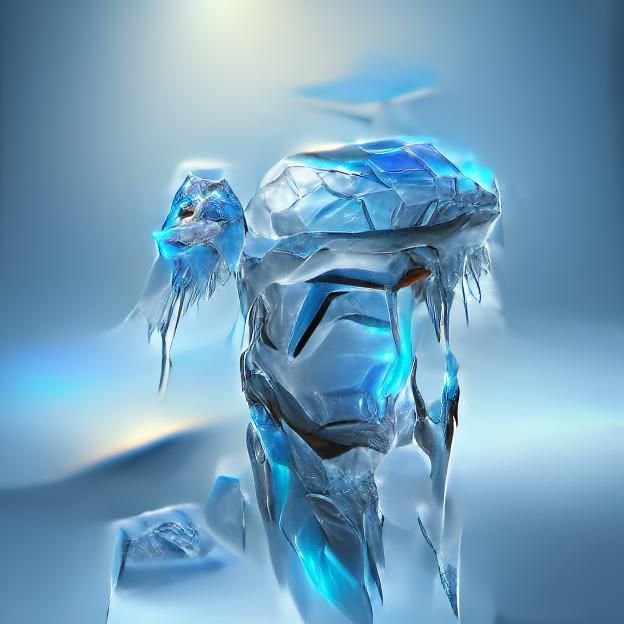 Frozen Ice NFT: Futuristic 8K Concept Art