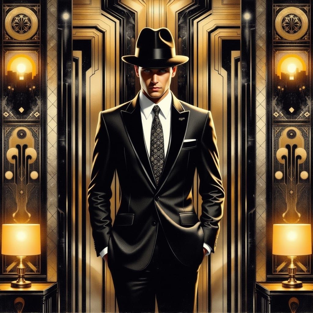Glamorous Art Deco Gentleman