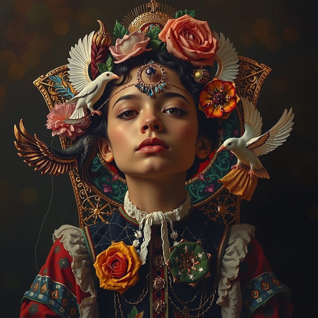 Masterpiece Painting of Beauty and Truth