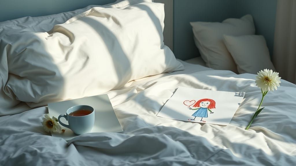 Serene Bedroom Scene in Emotional Realism Style