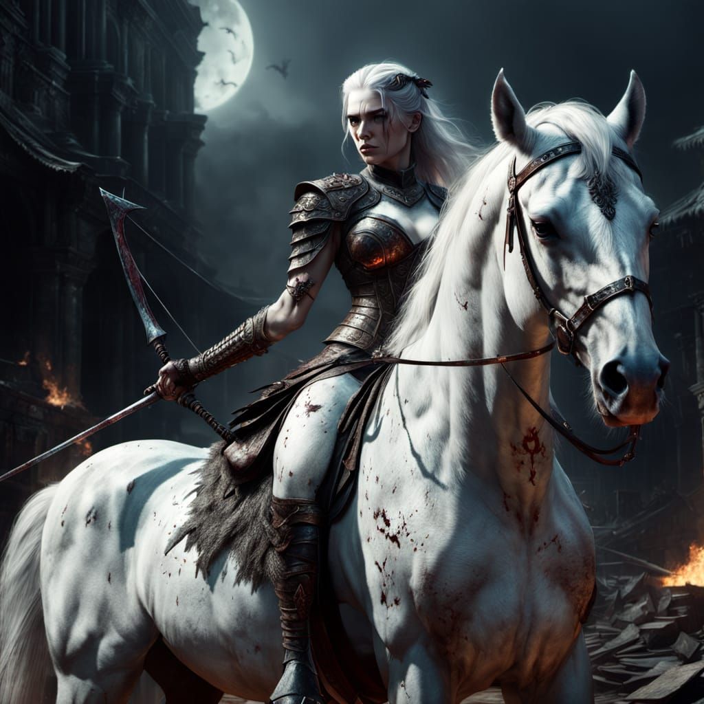 Pestilence: Apocalypse's Horseman in Digital Painting