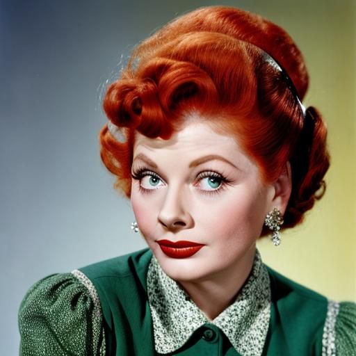 Lucille Ball the Beautiful Redhead- Those Eyes!