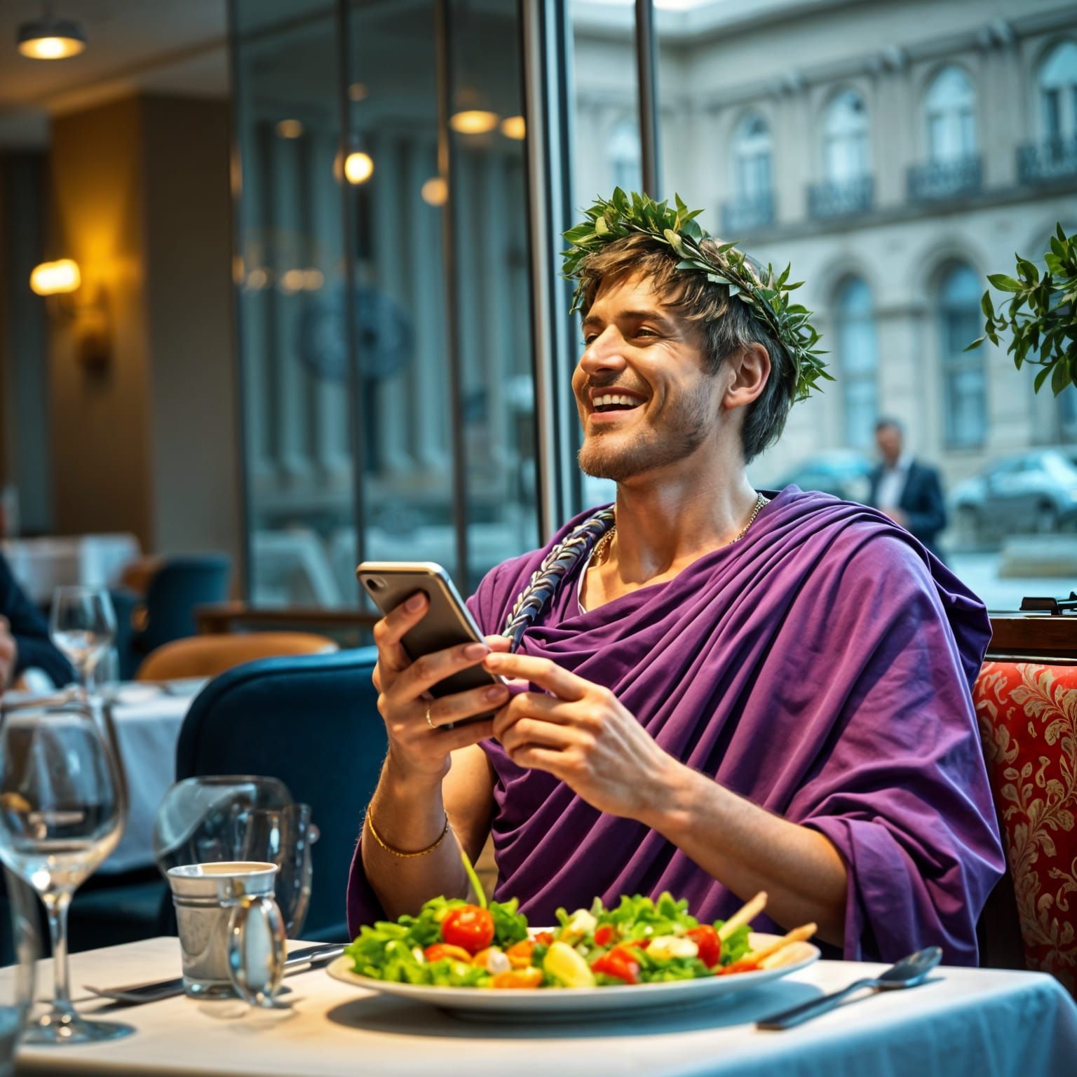 Julius Caesar Laughing in Modern Vienna