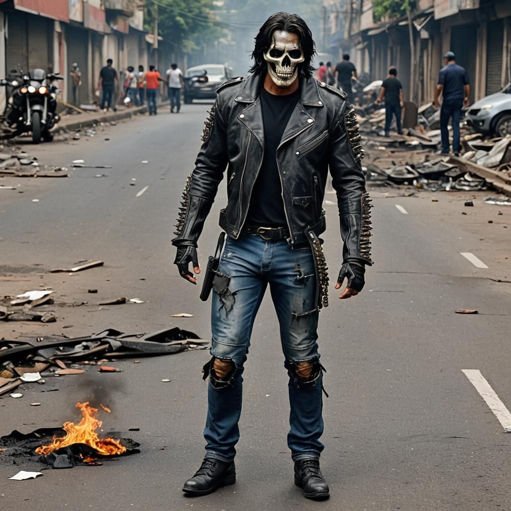 Ghost Rider in Flames: A Cinematic Spectacle