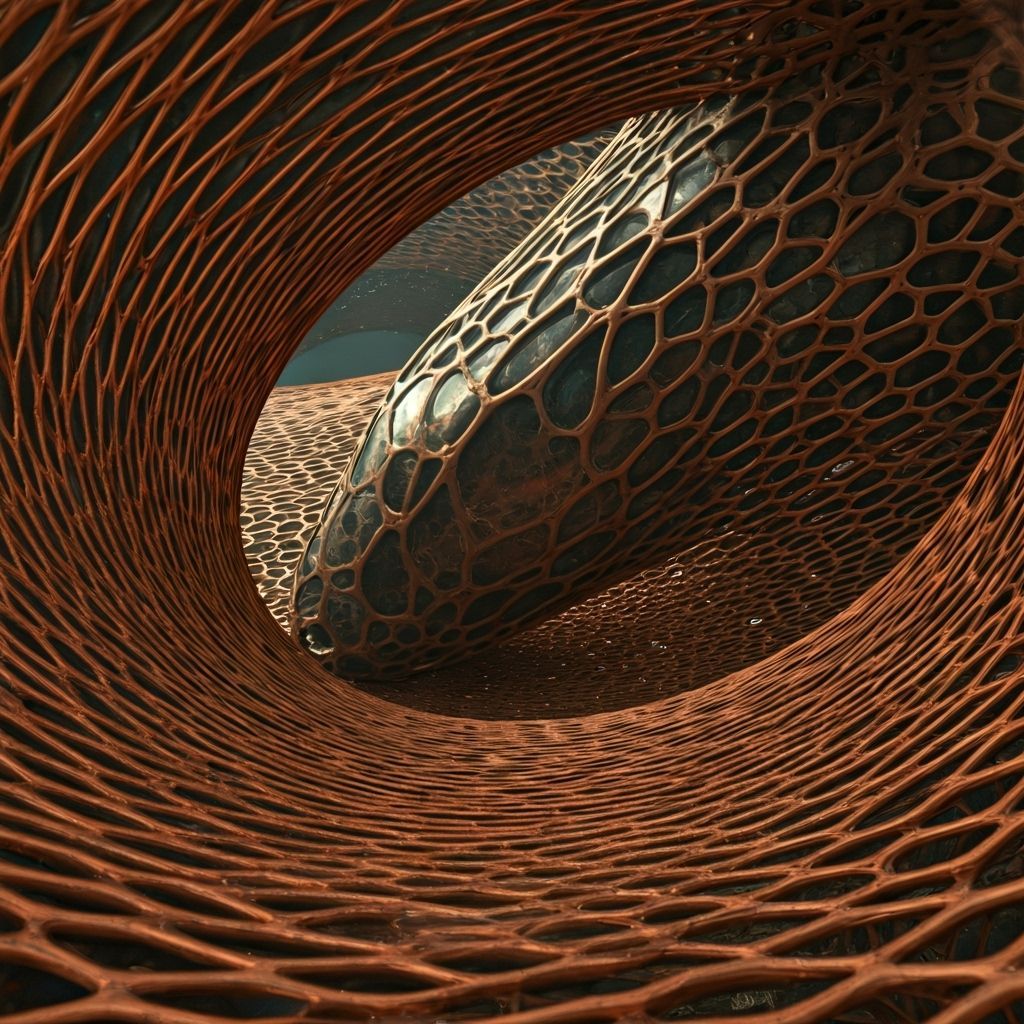 Xenomorph in Oppressive Ossified Lattice Landscape