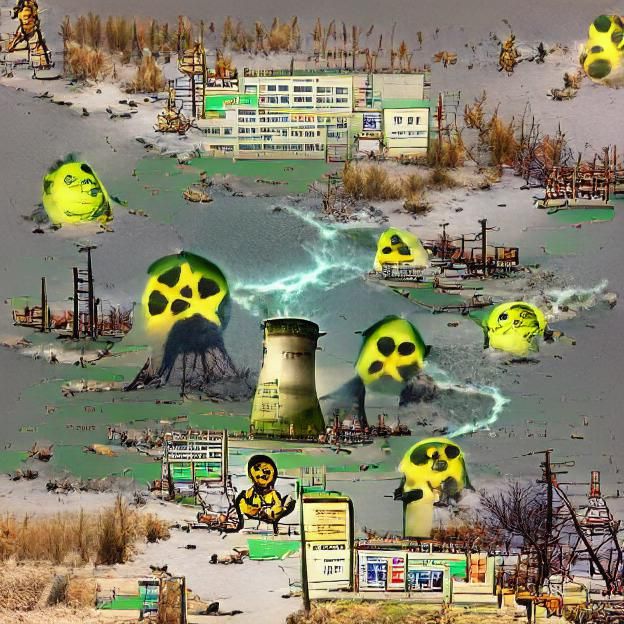 Nuclear Fallout Aftermath: A Desolate Landscape
