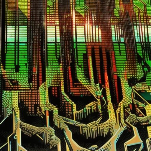 Modular Synthesizer Comic Book Art