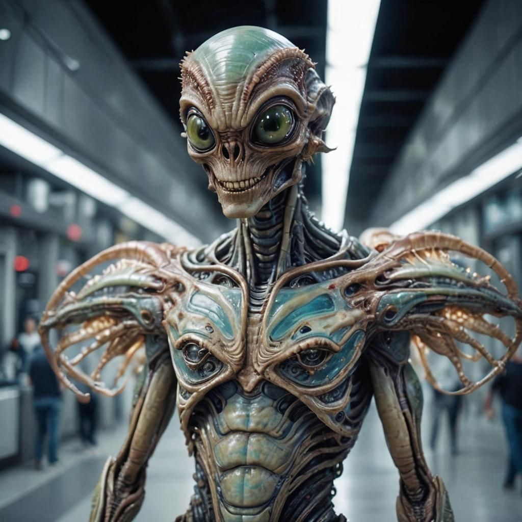 Photorealistic Aliens in Exotic Clothing