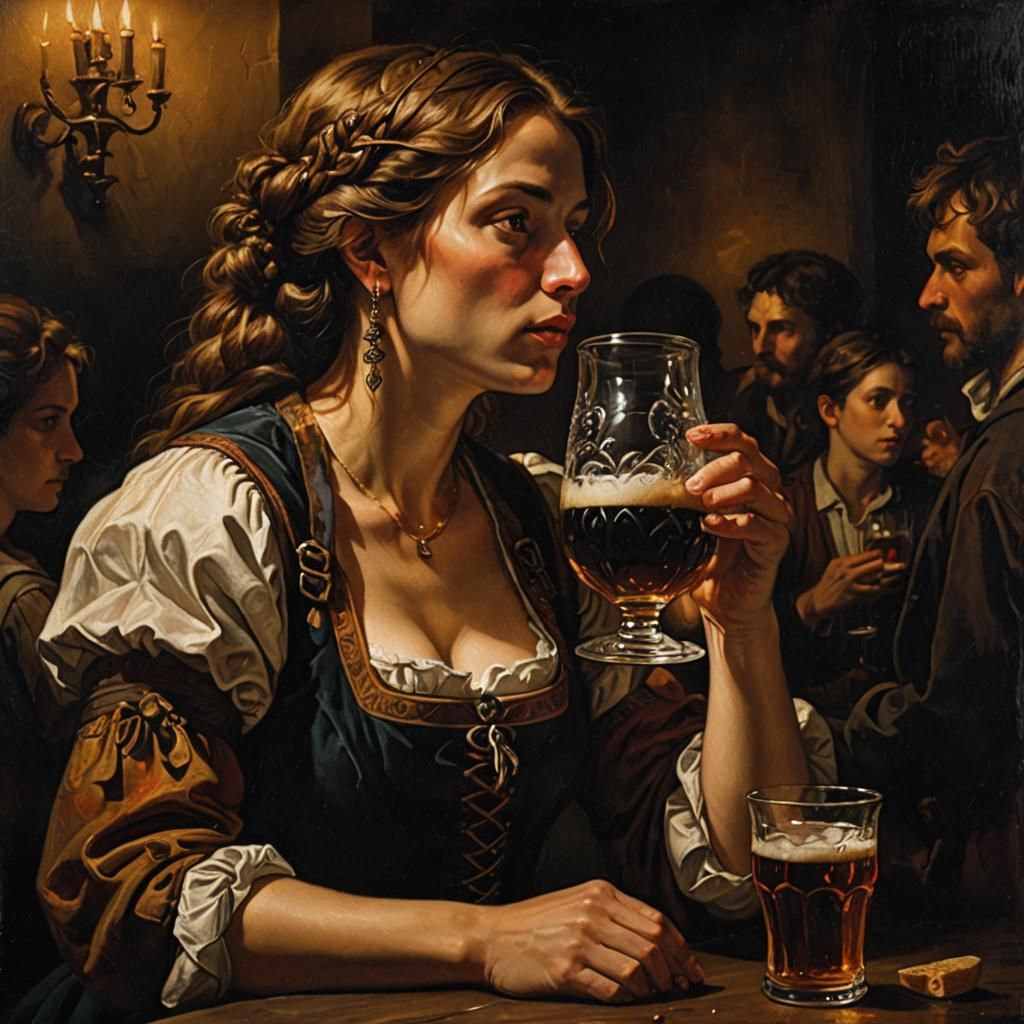 Oktoberfest Beer in Renaissance Style