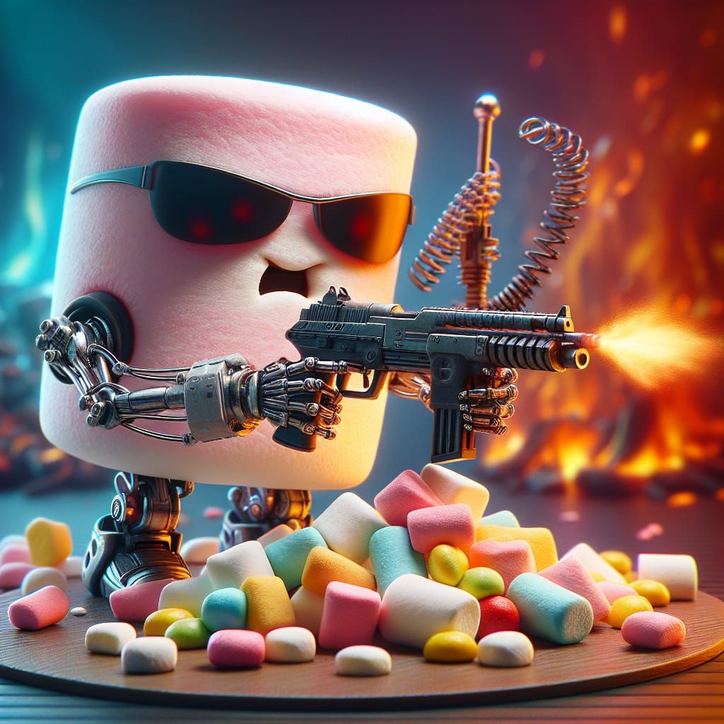 Der kleine Marshmallow-Terminator