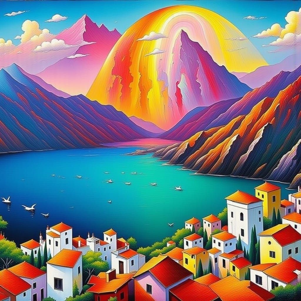 Rainbow Bridge: Mountain to Mediterranean in Colorful Style