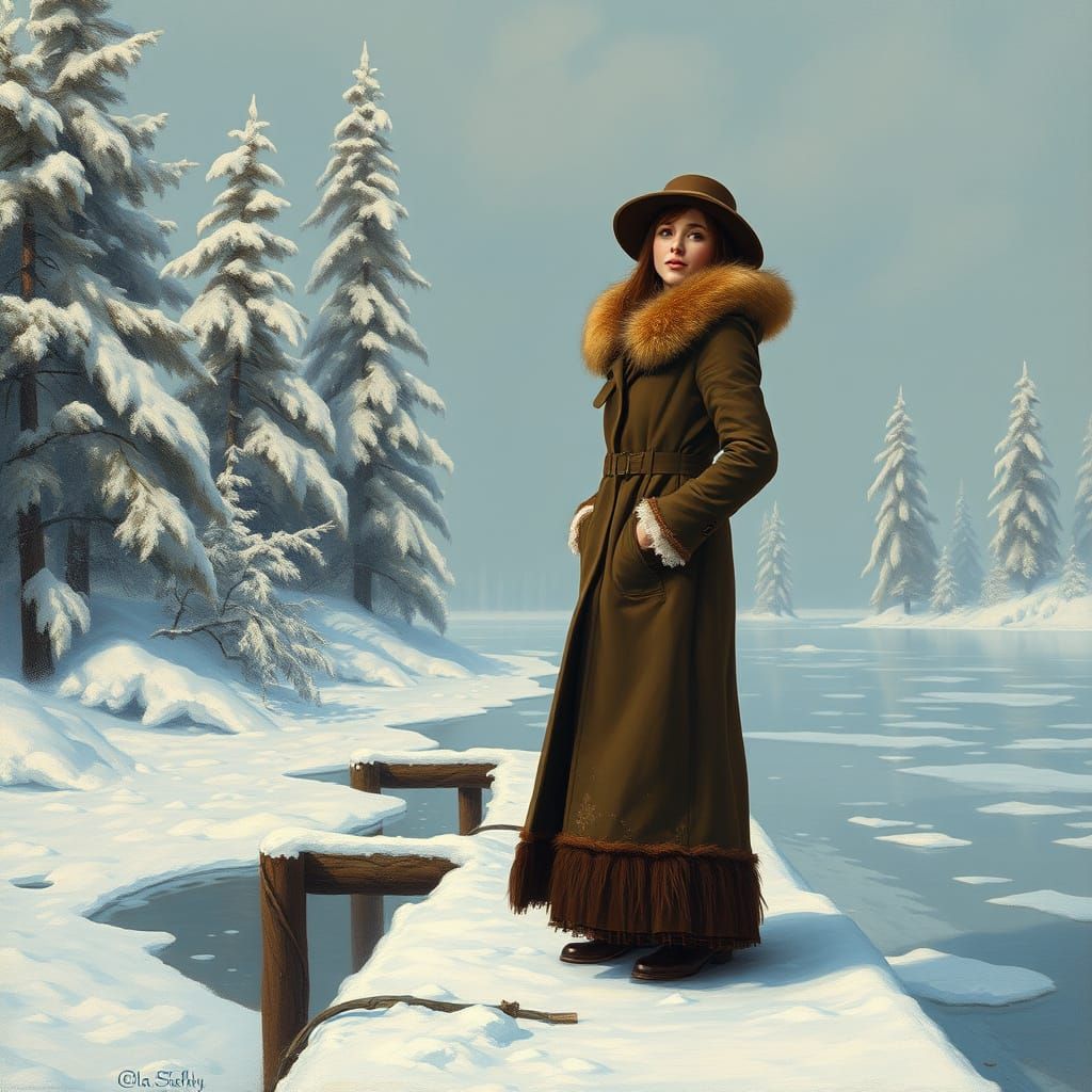 Winter Serenity in a Siberian Landscape