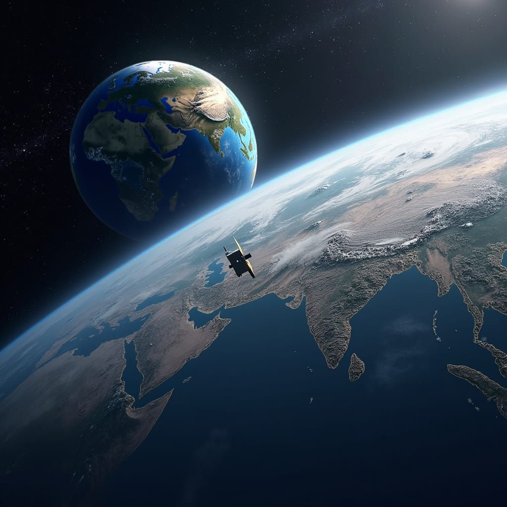 Earth from Space: Chandrayaan-3 Launch from India